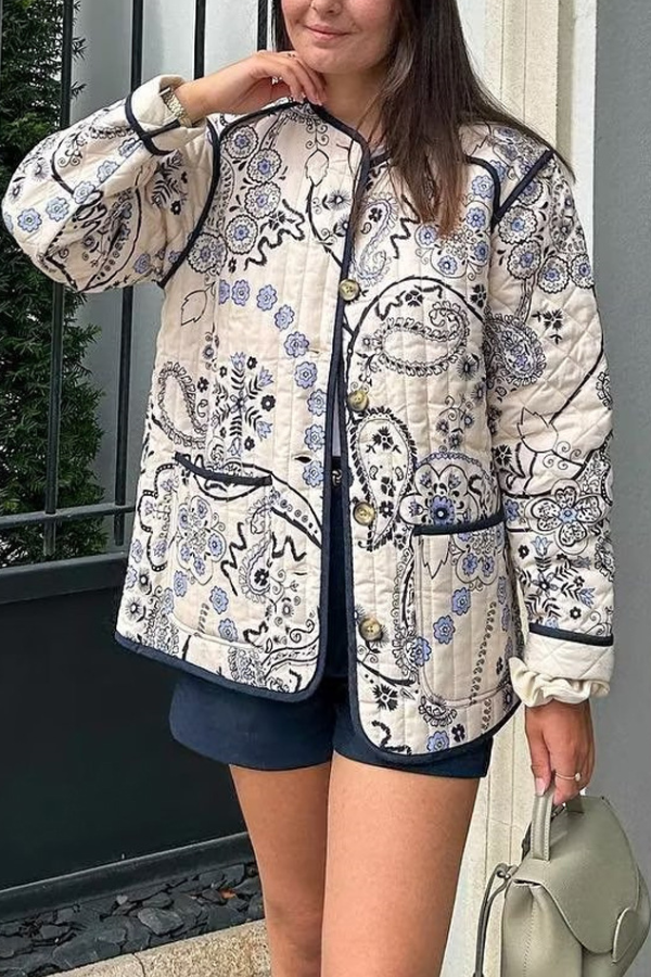 Casual quilted cotton jacket