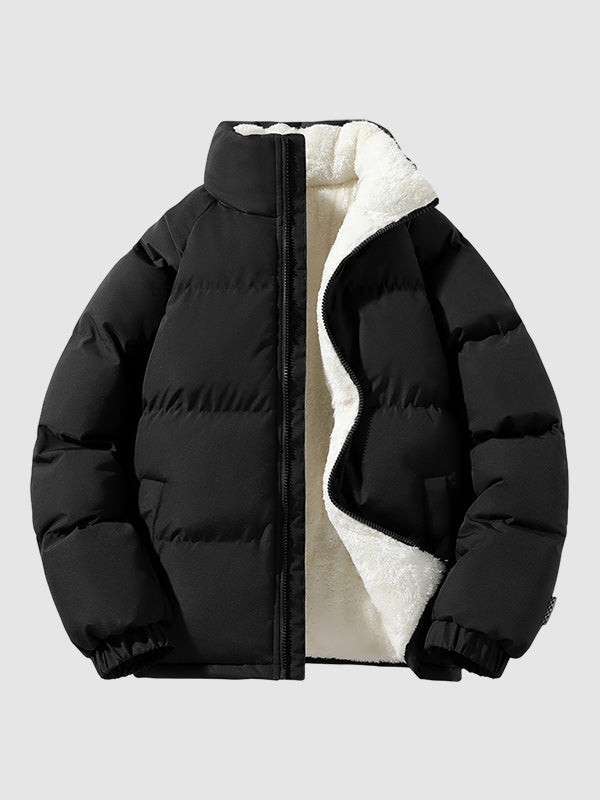 | Fleece-Lined Puffer Jacket