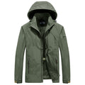 Men's ultra-lightweight Wwd and Water Repellent jacket outdoor with Stowable hood and breathable Mesh Lining