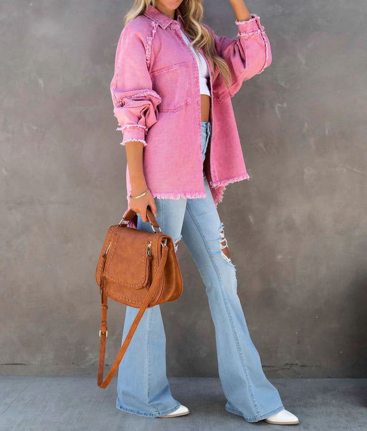 Edge Patchwork pocket denim jacket