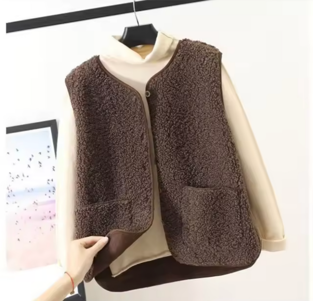 Winter fleece gilet