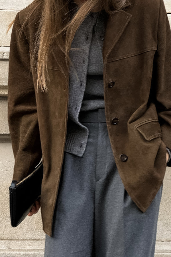 Vwtage Sleeveless suede jacket