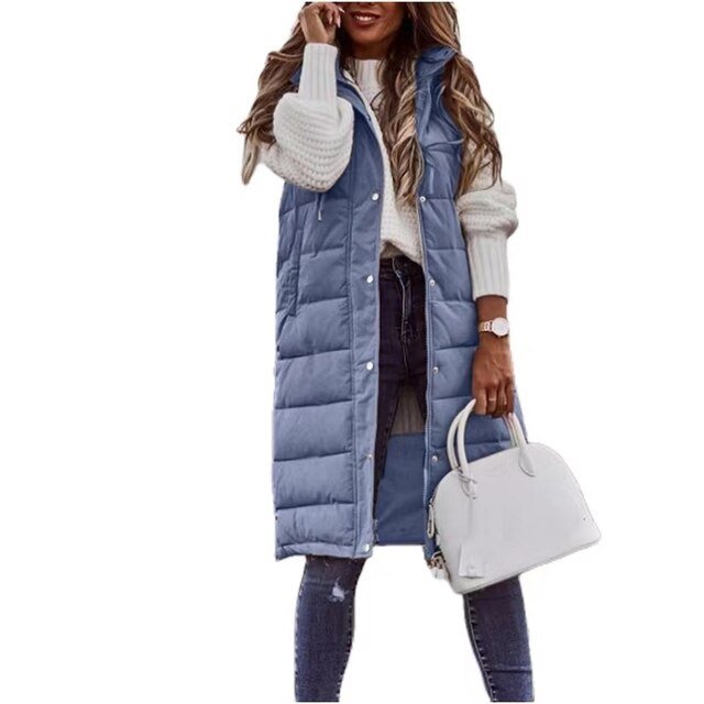 Sleeveless long coat