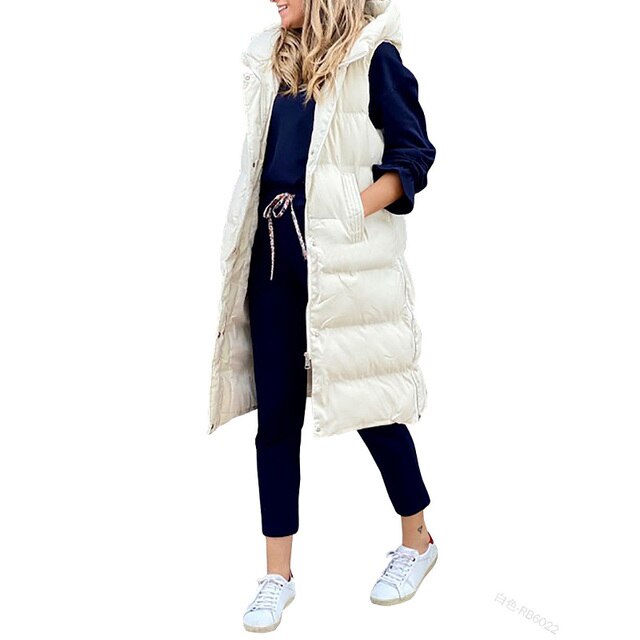 Sleeveless long coat