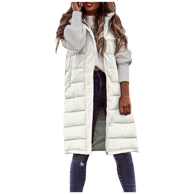 Sleeveless long coat