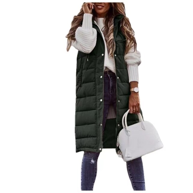 Sleeveless long coat
