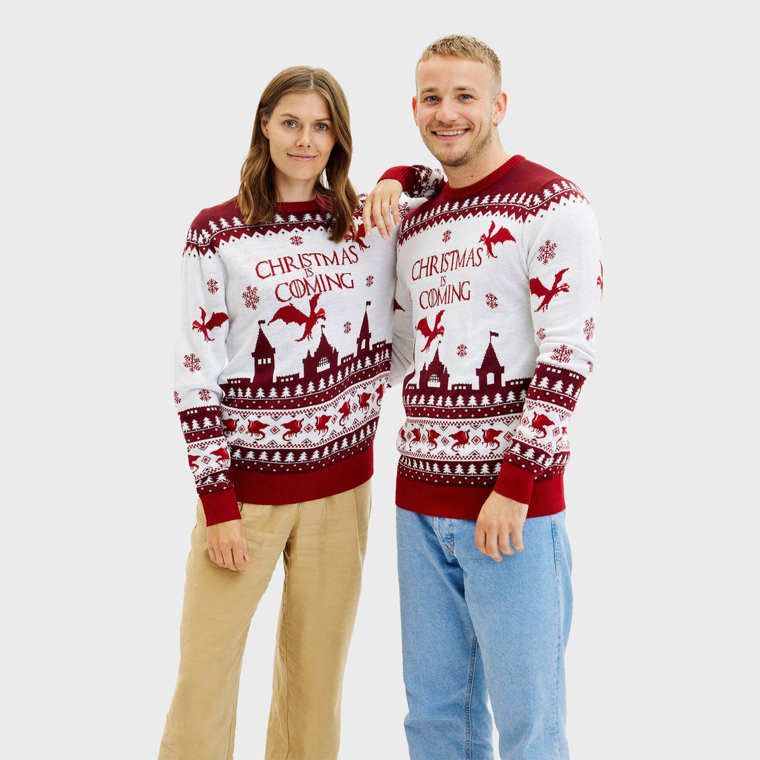 | The Santa Claus is Coming Christmas Sweater Men&