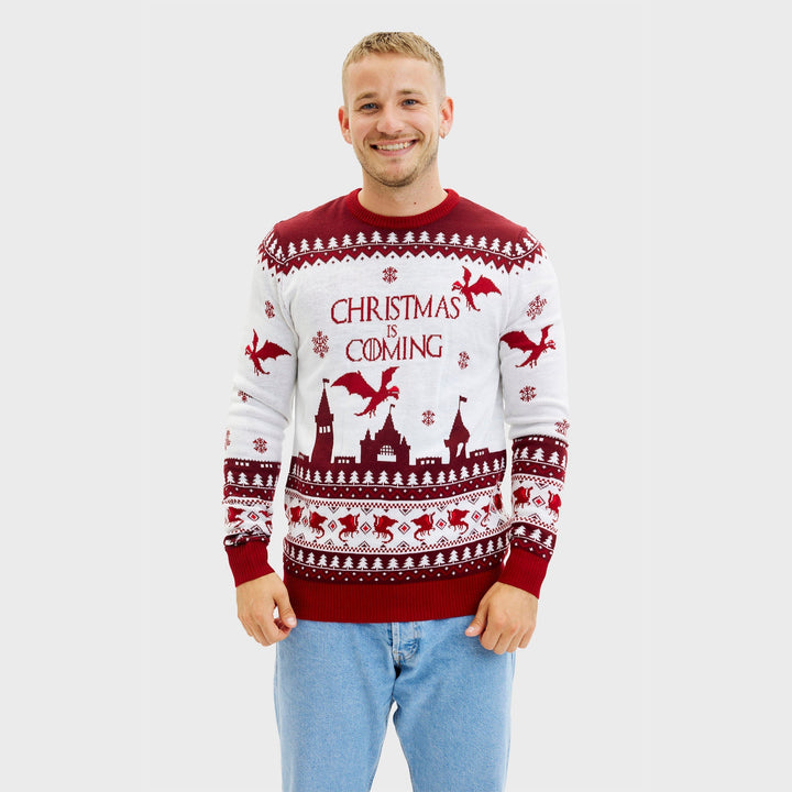 | The Santa Claus is Coming Christmas Sweater Men&