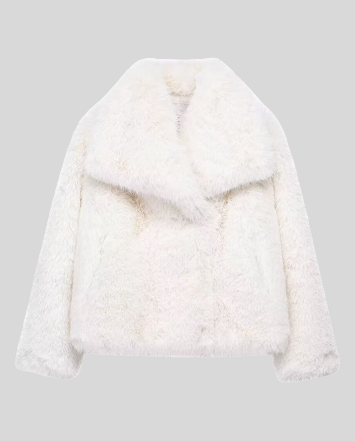 faux Fur Shawl collar jacket