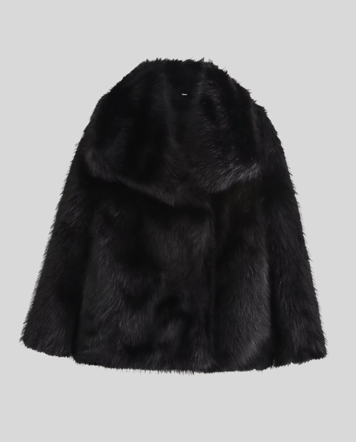 faux Fur Shawl collar jacket