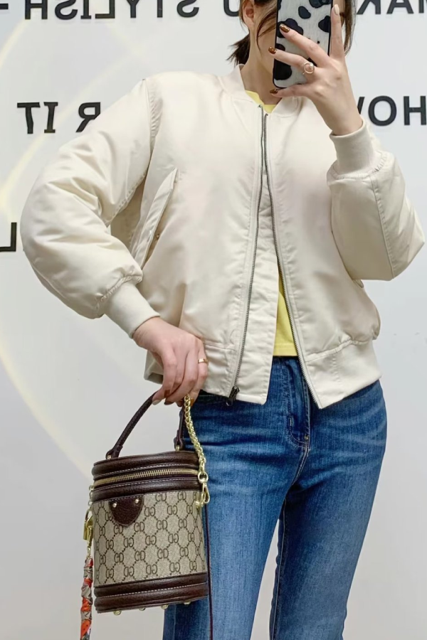 Collar Thickened One-Sided Flekka jacket Baseball jacket