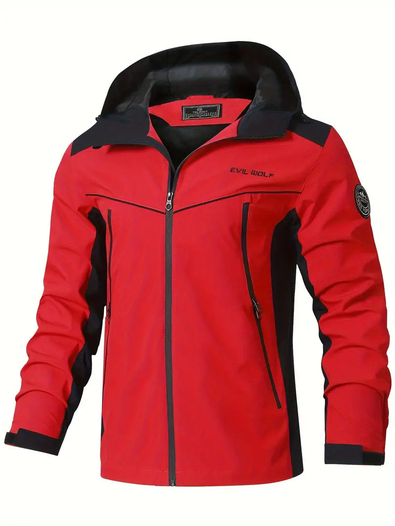 Jacket outdoor with Reflective design-water-resistant &amp; Sporty