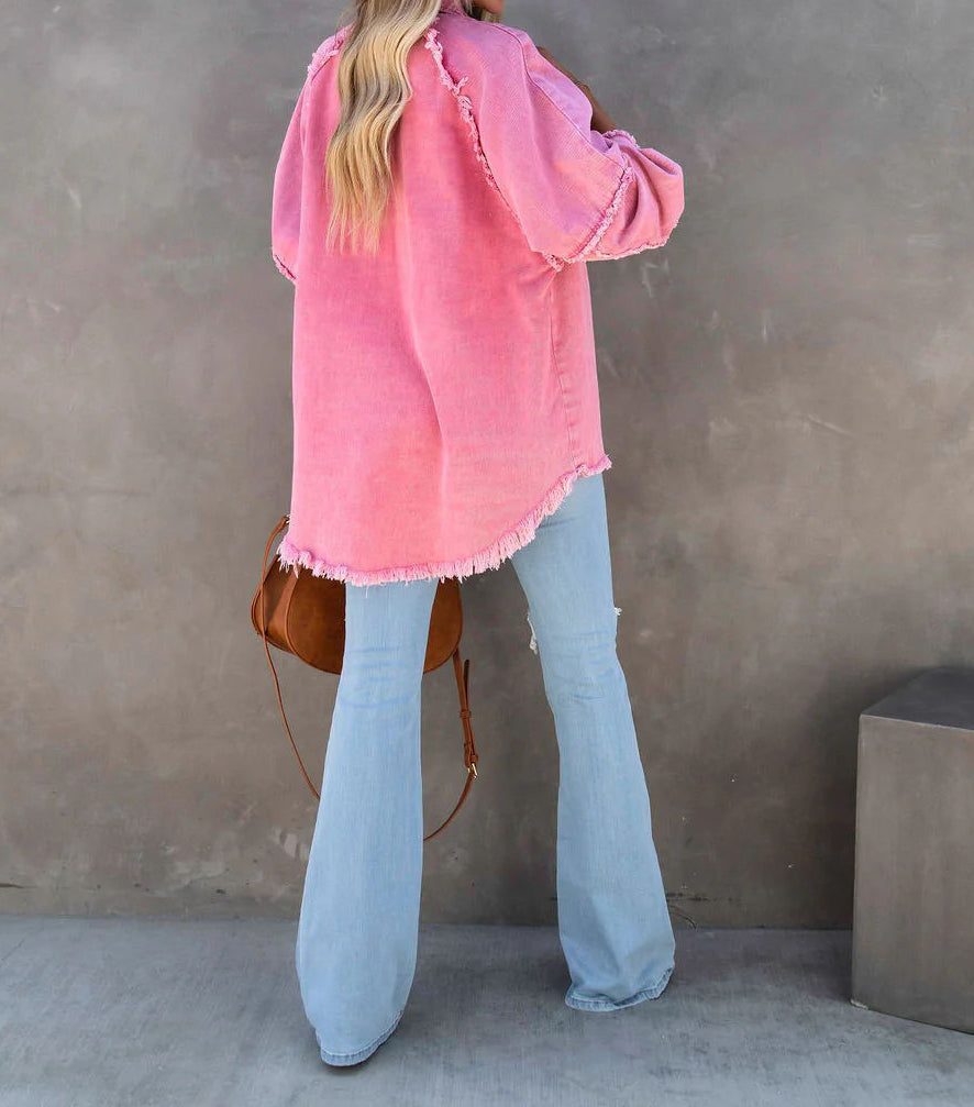 Edge Patchwork pocket denim jacket