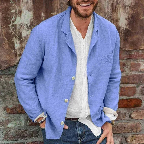 - Lightweight cotton blazer for men: Comfort and style