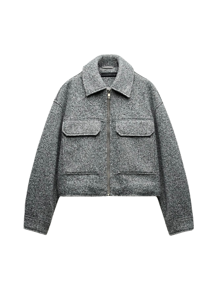 Style Bouclé gray jacket