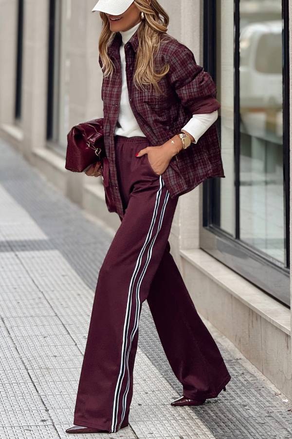 Check Top warm jacket