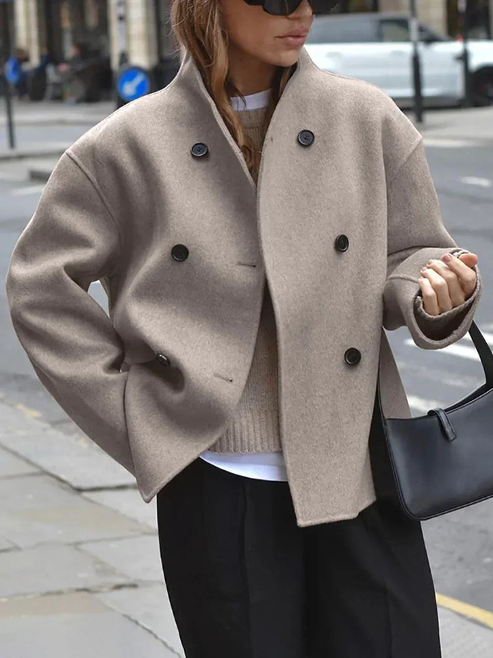 Style oversized button-down jacket