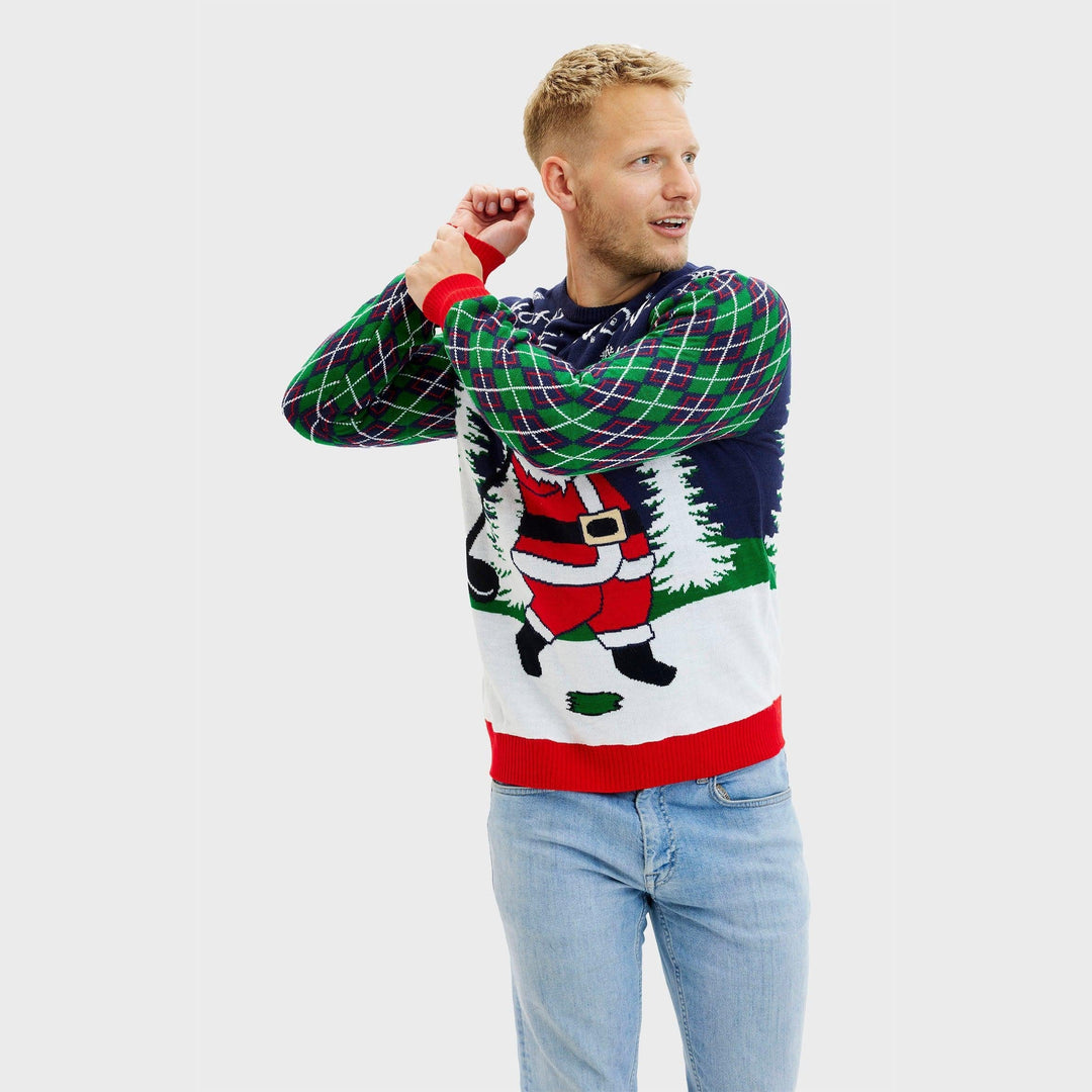| Ho Ho Hole In One Christmas Sweater Men