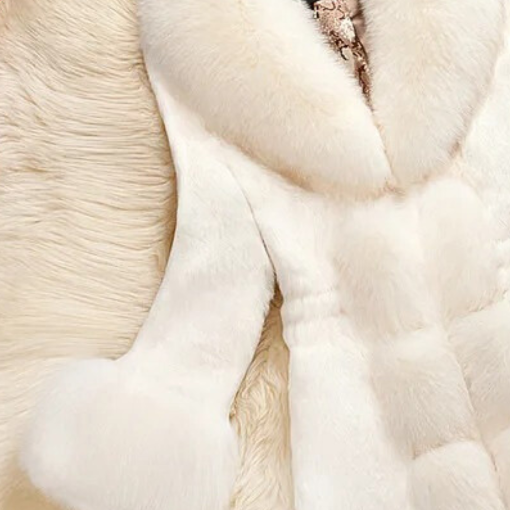 Jacket with Fur processing Stylish Women&