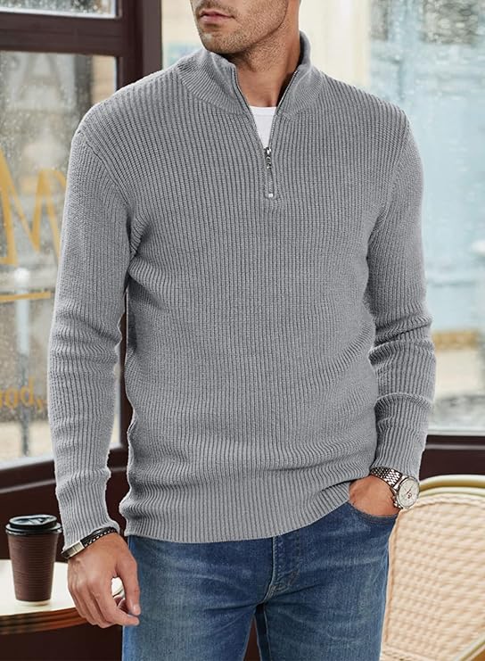 | Stylish Zip Sweater for Men (Italian Design)