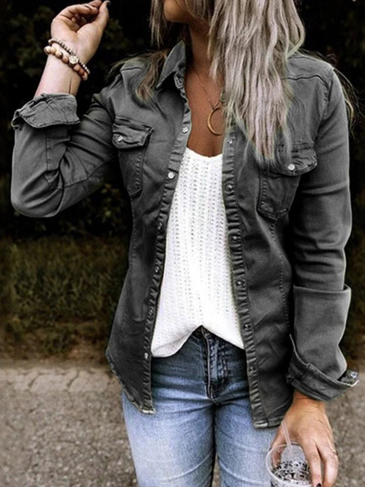 Old denim jacket