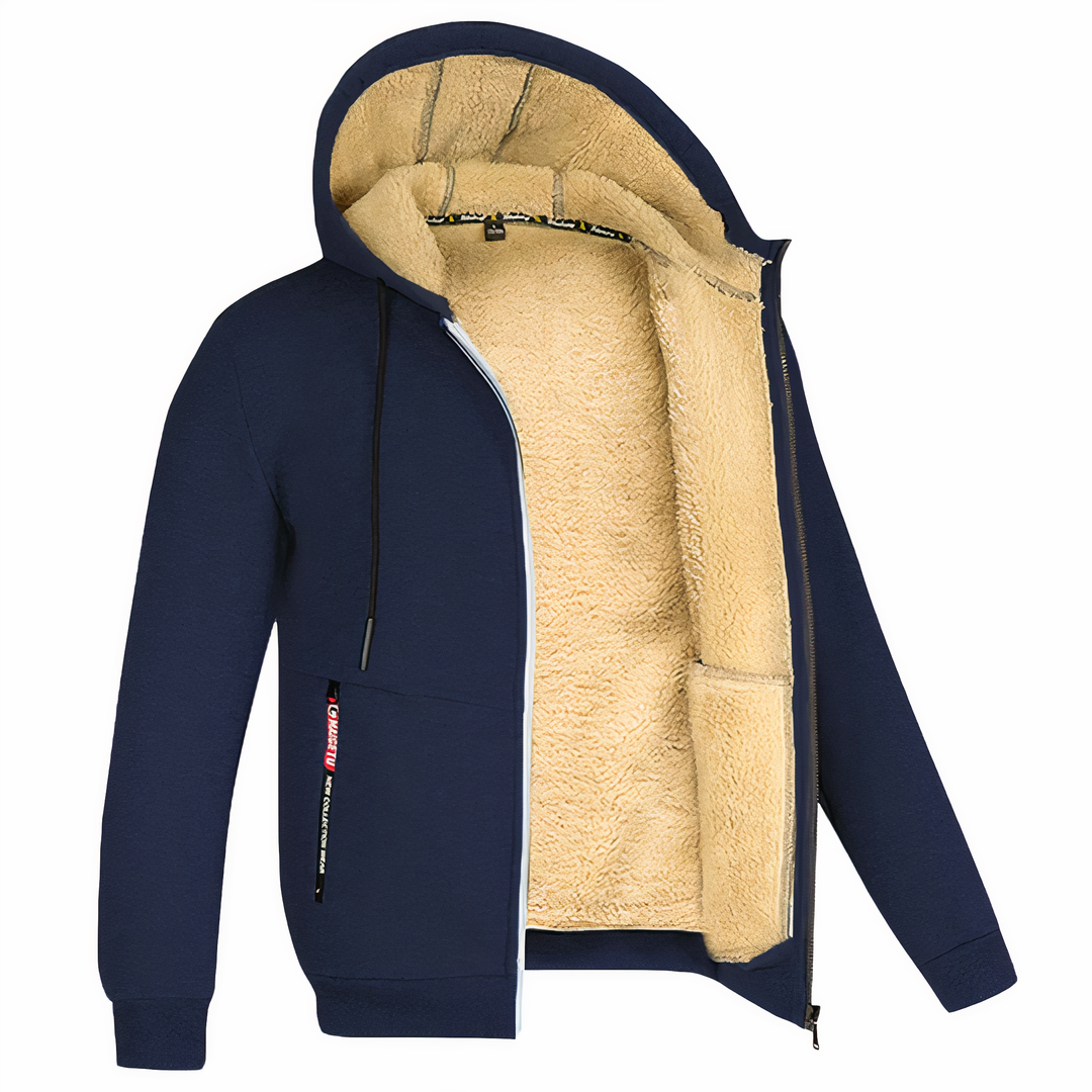 Jacket lined with fleece