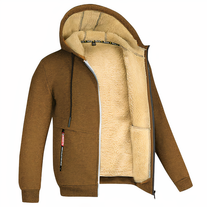 Jacket lined with fleece