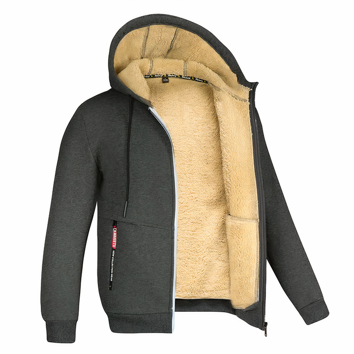 Jacket lined with fleece