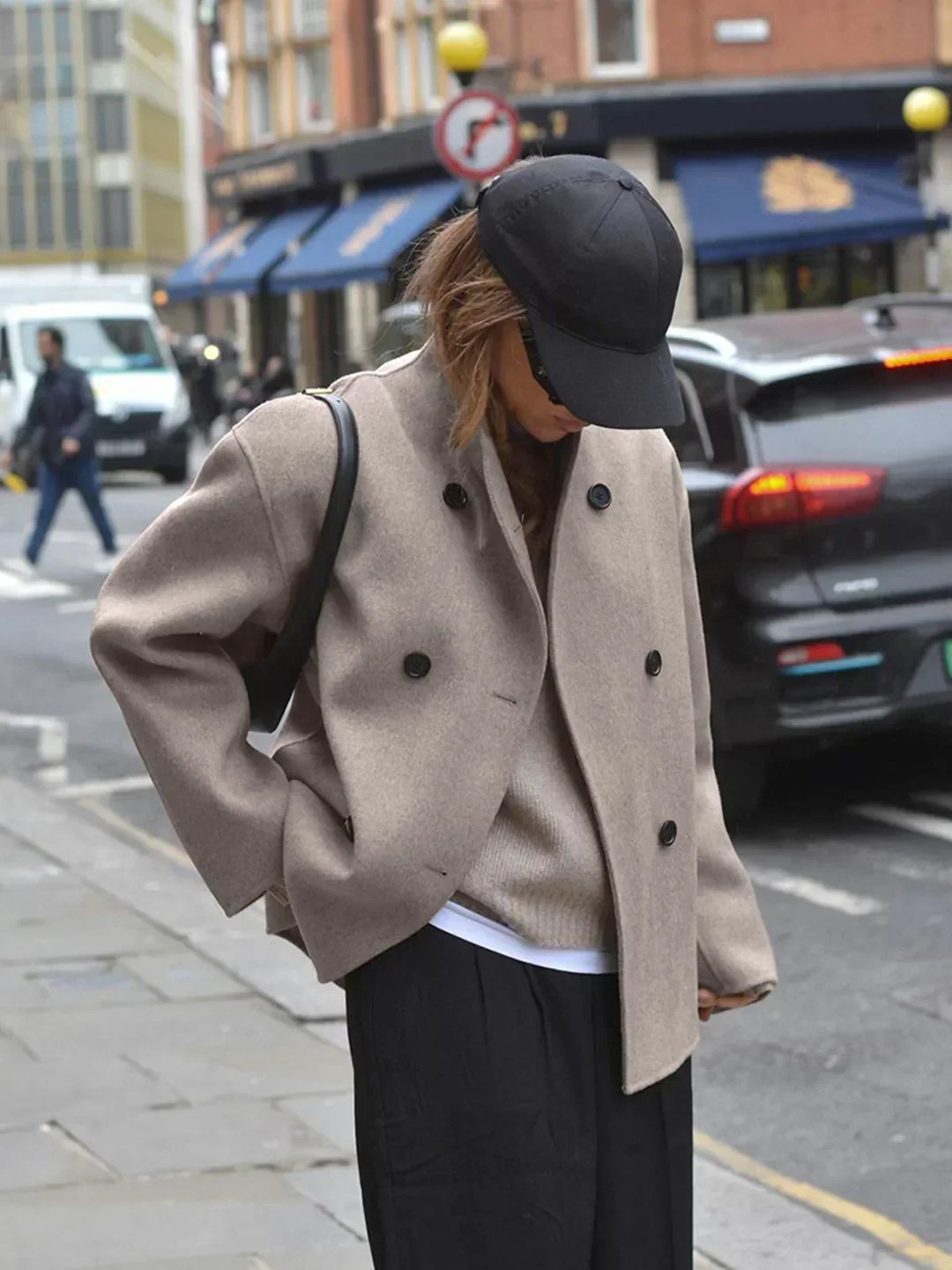 Style oversized button-down jacket