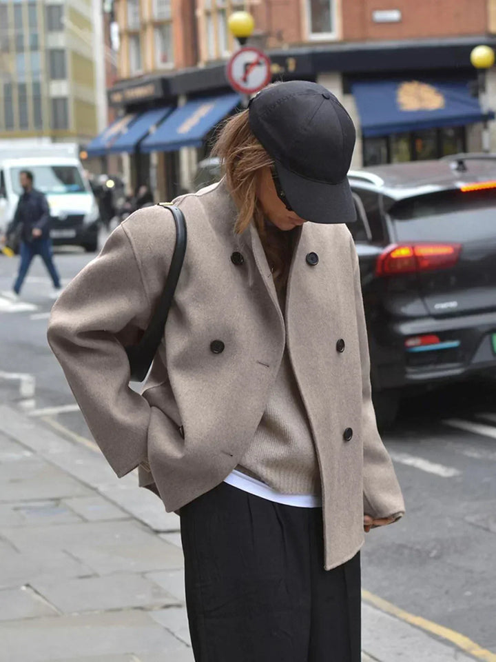 Style oversized button-down jacket