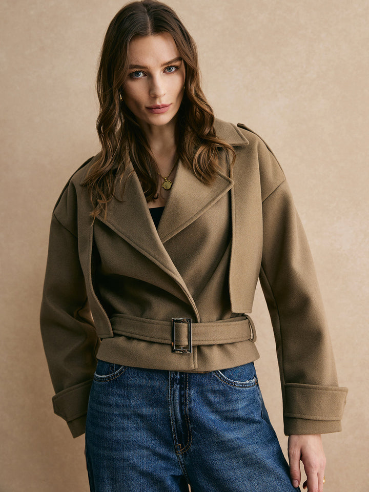 Belt jacket teddy