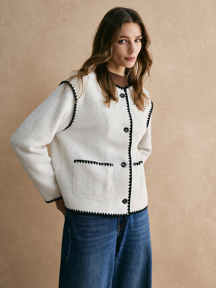 Trim Mwky jacket fleece