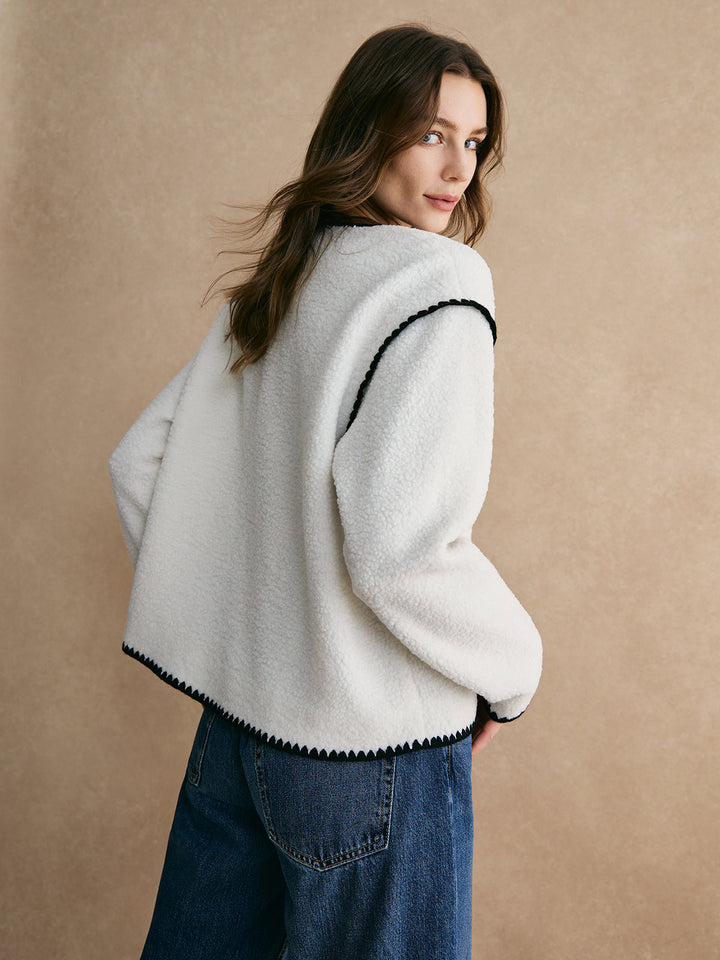 Trim Mwky jacket fleece
