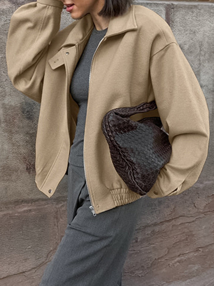 Simple zip Polo jacket
