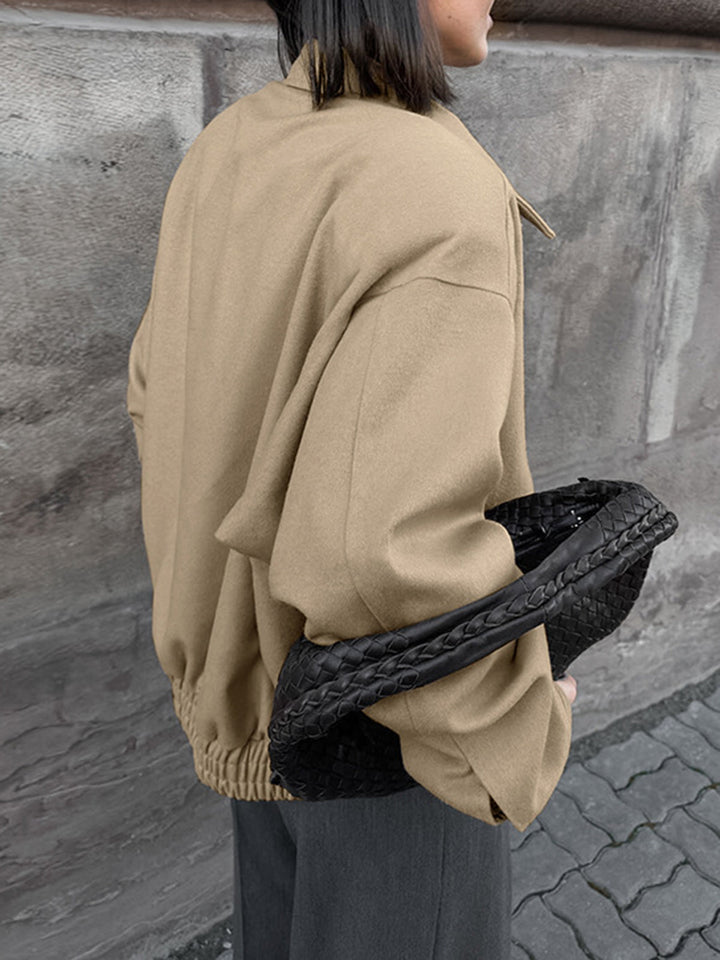 Simple zip Polo jacket