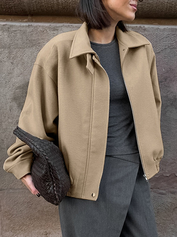 Simple zip Polo jacket