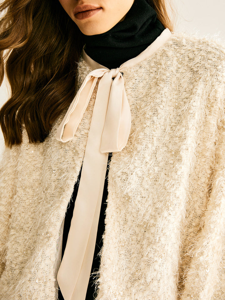 Neck Fuzzy jacket