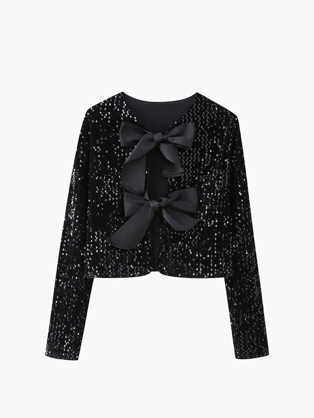 | Velvet Bow Decor Jacket