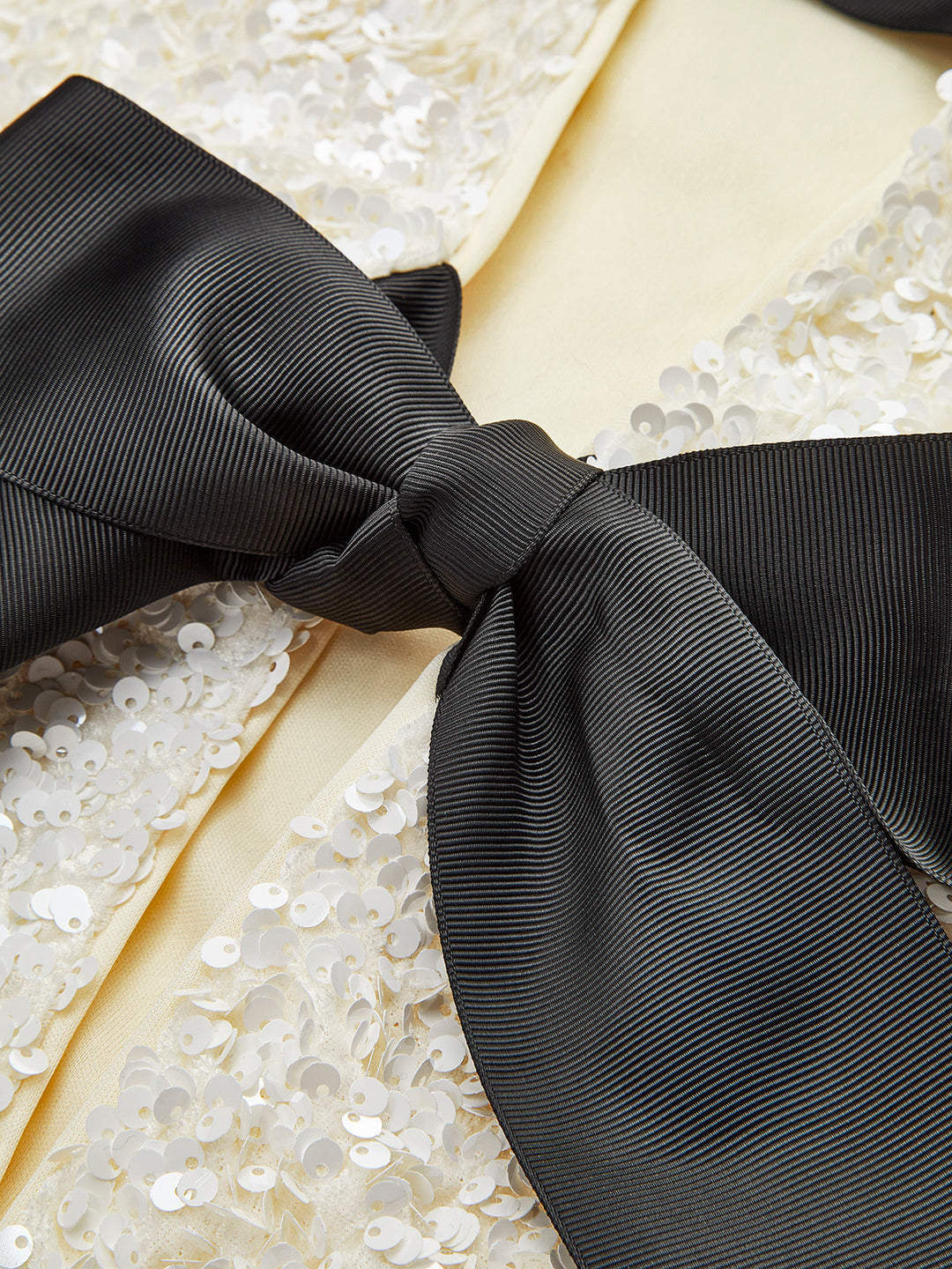 | Velvet Bow Decor Jacket