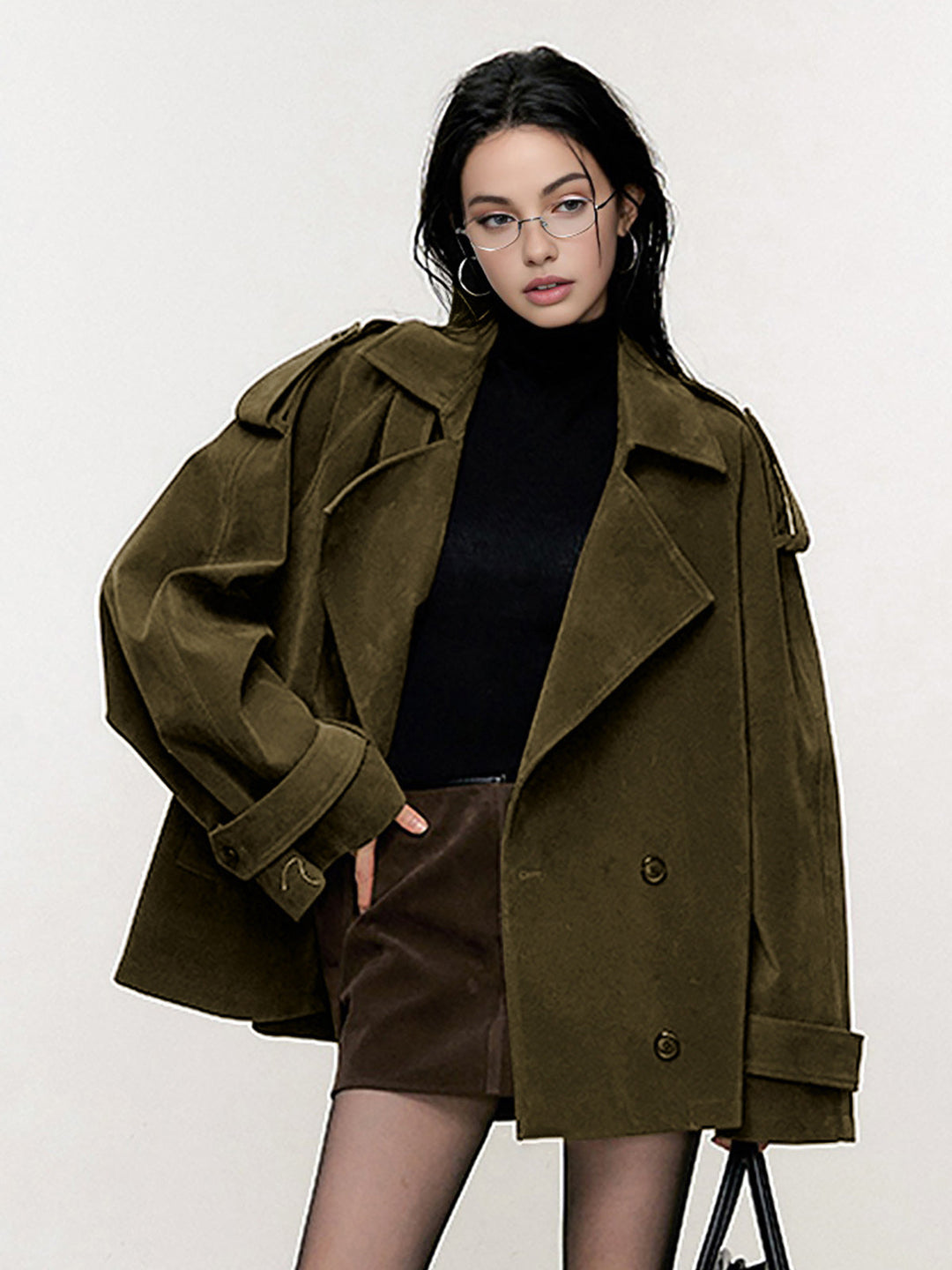 Loose suede jacket