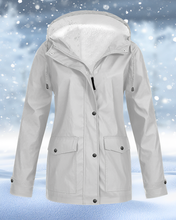 Water-resistant warm jacket