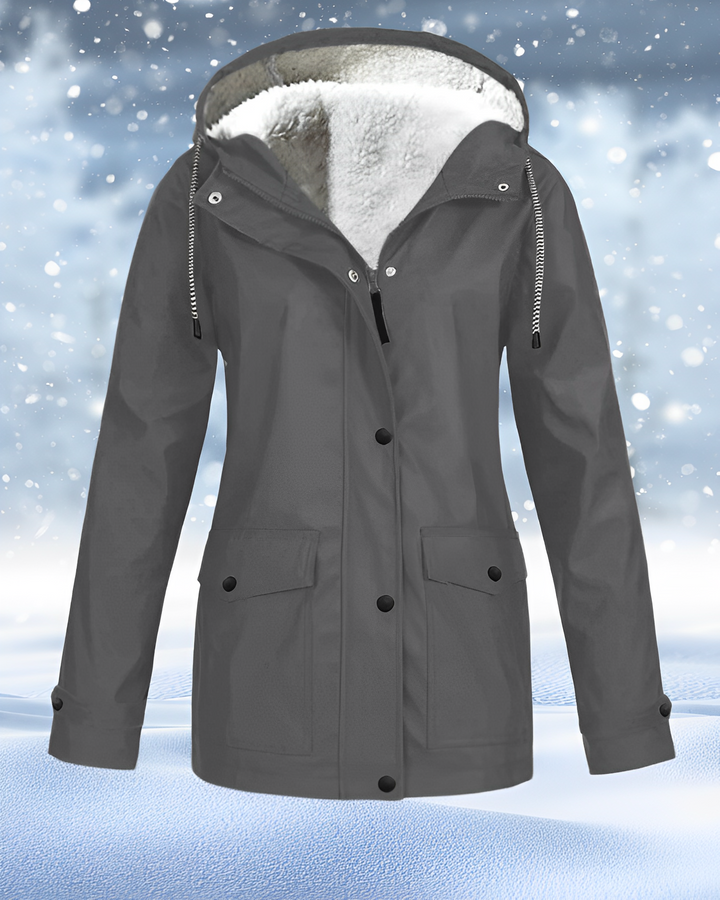 Water-resistant warm jacket