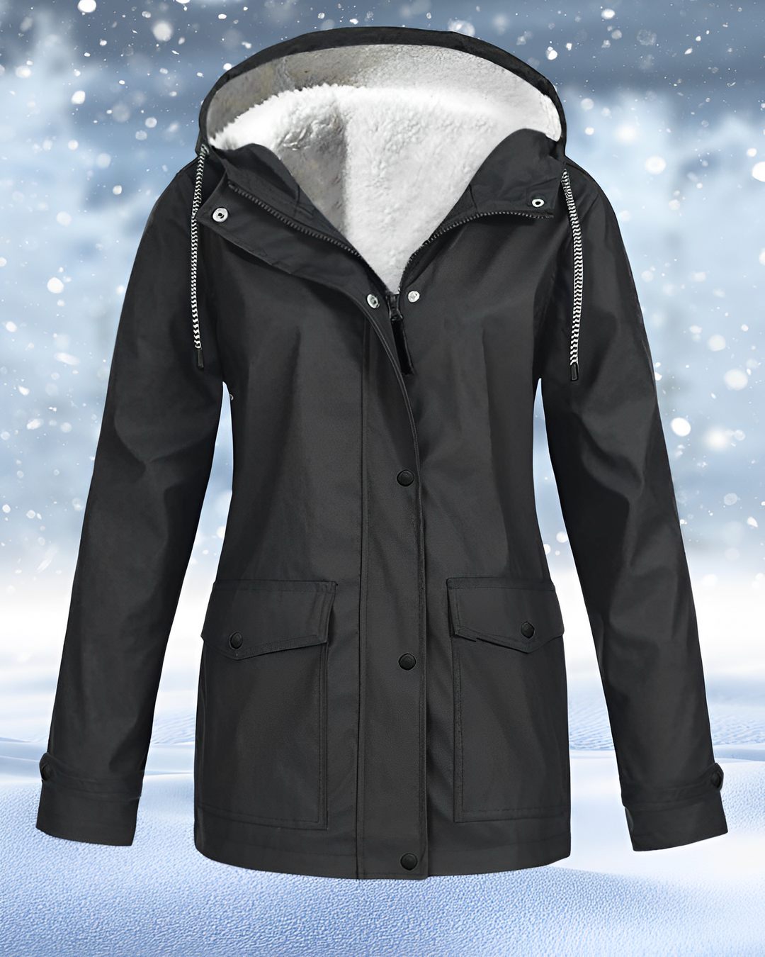 Water-resistant warm jacket