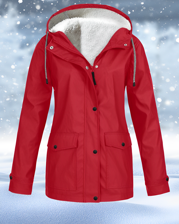 Water-resistant warm jacket