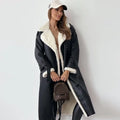 Fur long jacket