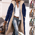 | Reversible Long Sherpa Puffer Jacket (with Hood)