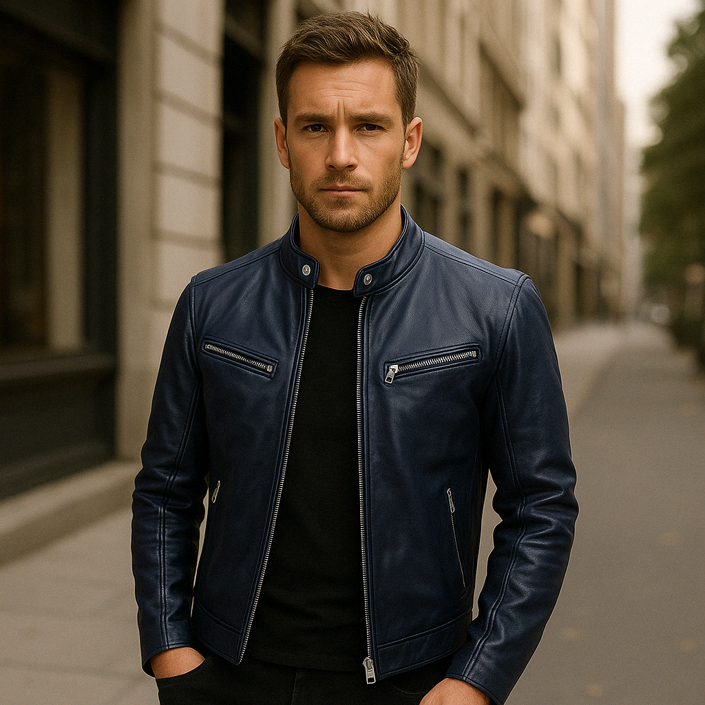 Leather jacket - men&