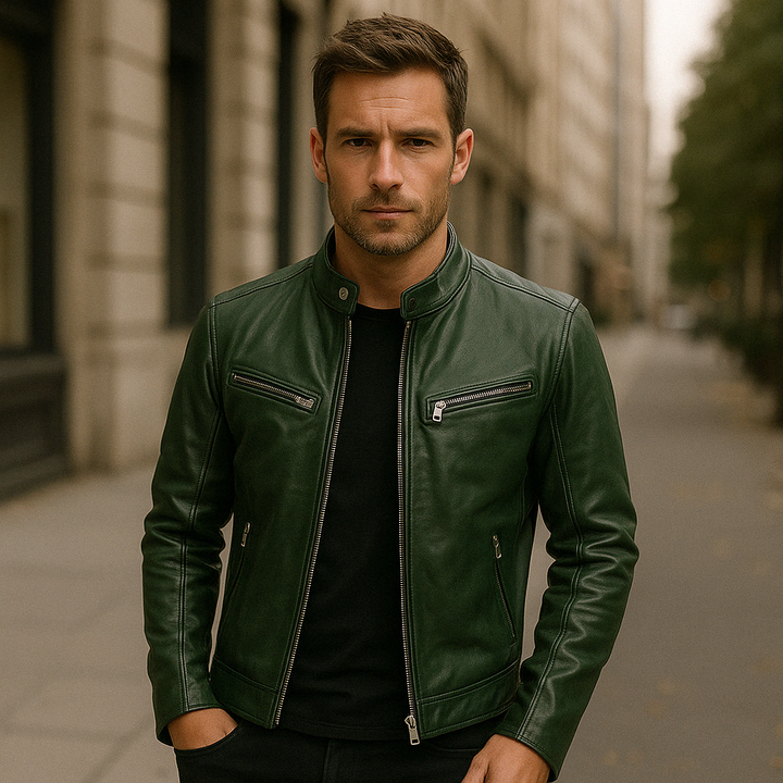 Leather jacket - men&