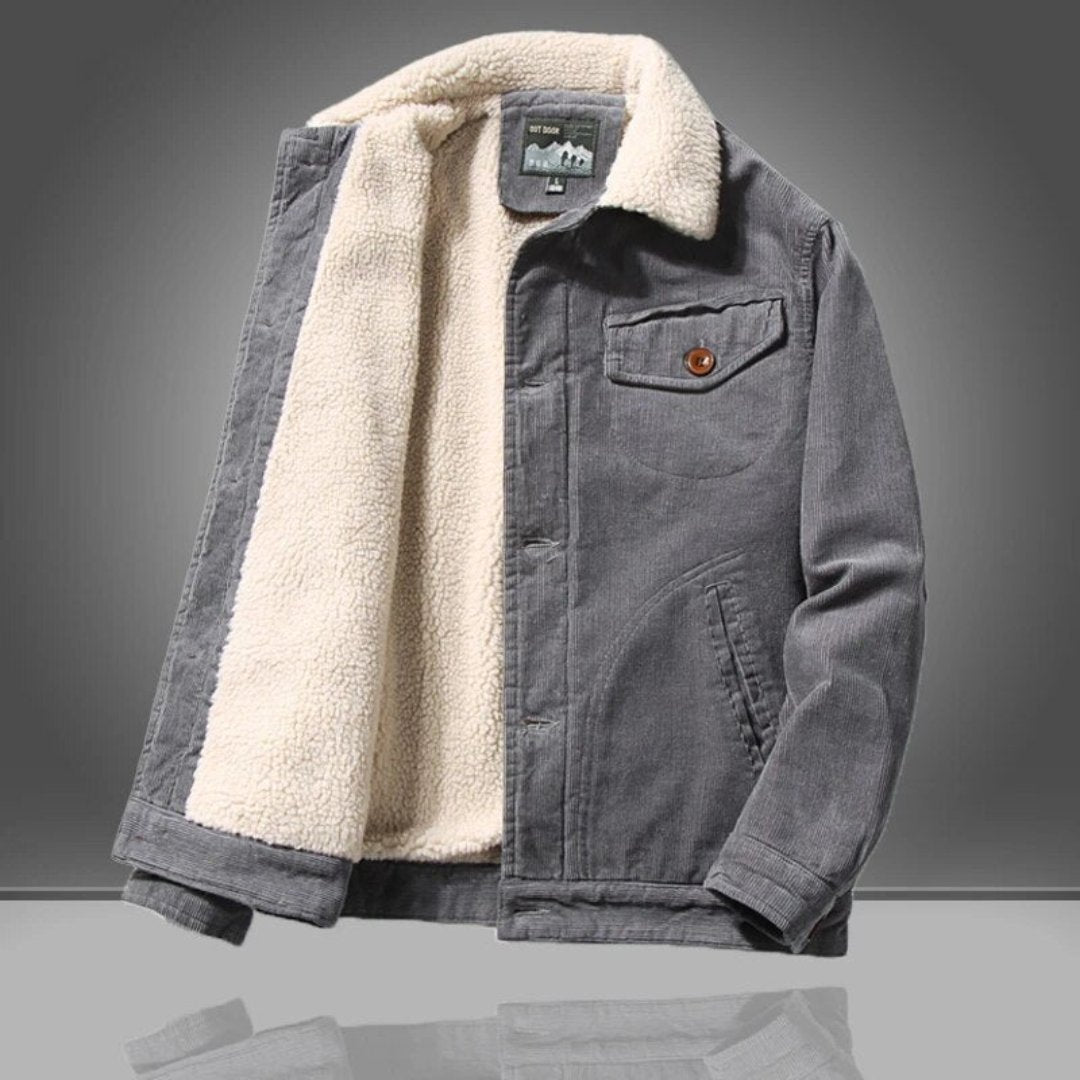 Jacket winter - classic placket button