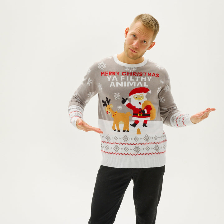 | Ya Filthy Animal Christmas Sweater Men